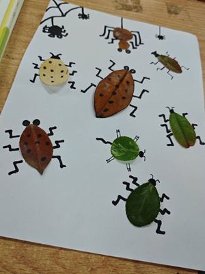 图四 闫旭超同学的创意昆虫画.JPG